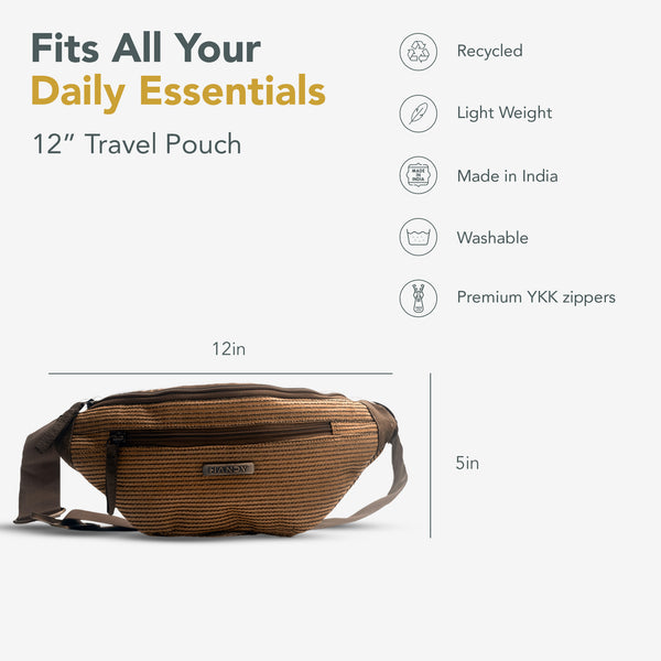 Valentine’s Couple on the Go Combo (Waist Bag + Toiletry Kit)