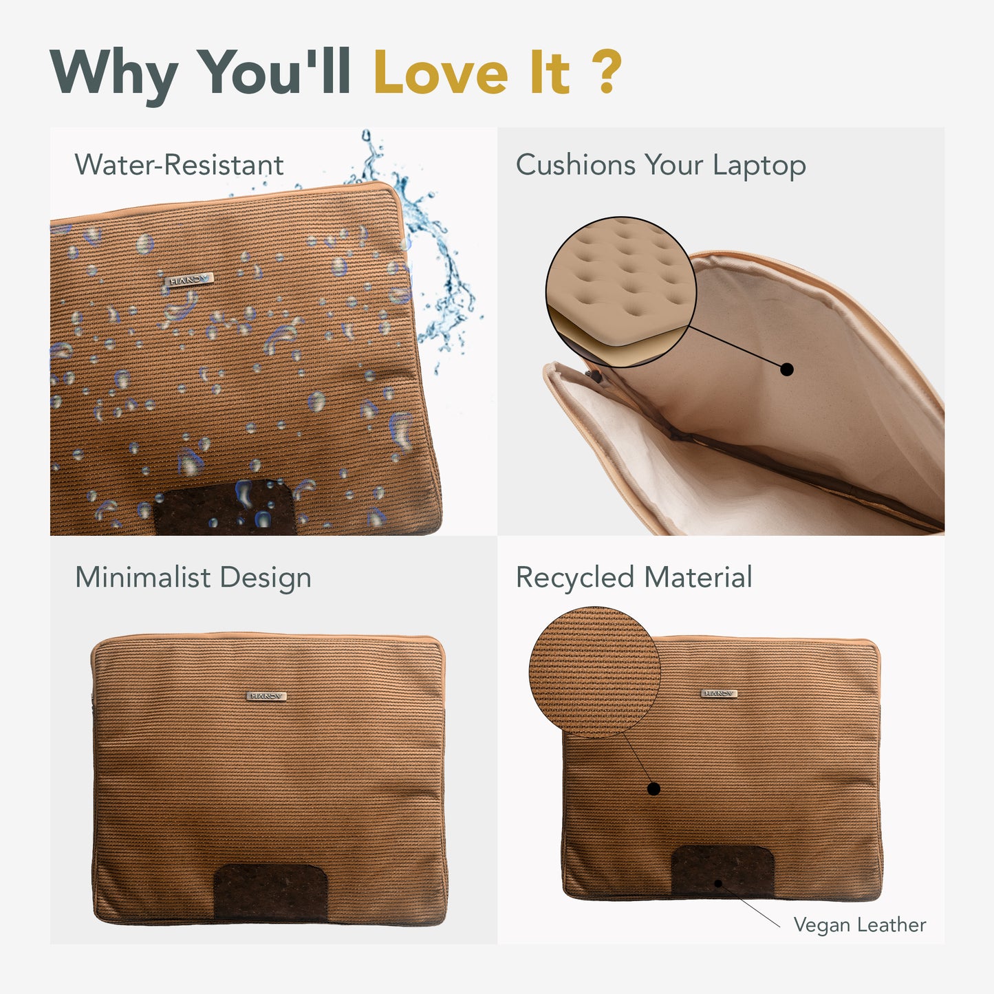 Handy laptop Sleeve 16″