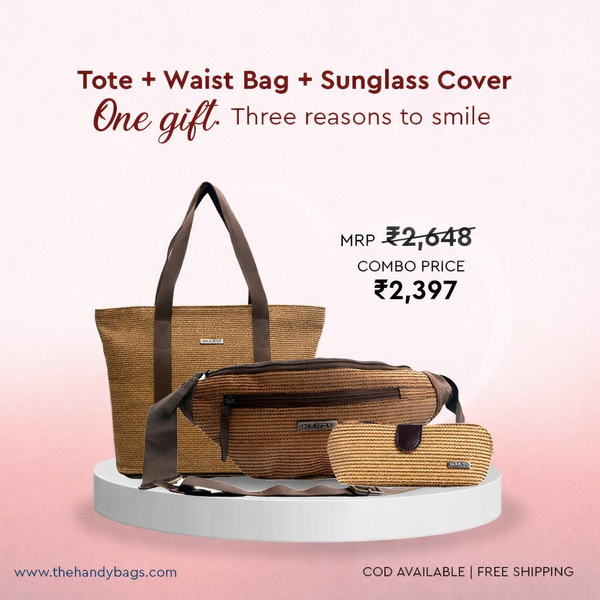 Valentine’s Utility Luxe Combo (Tote Bag + Waist Bag + Sunglass Cover)