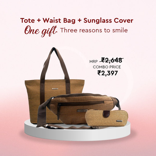 Valentine’s Utility Luxe Combo (Tote Bag + Waist Bag + Sunglass Cover)